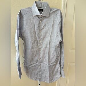 Ermenegildo Zegna Patterned Long Sleeve Button-up Shirt - Size 40 (Neck 15.75)